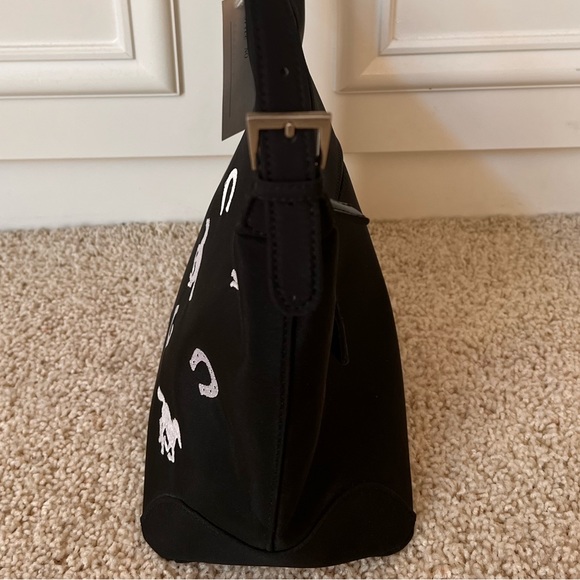 NWT Embroidered Horse & Horseshoe Nylon Bag. - Picture 3 of 5